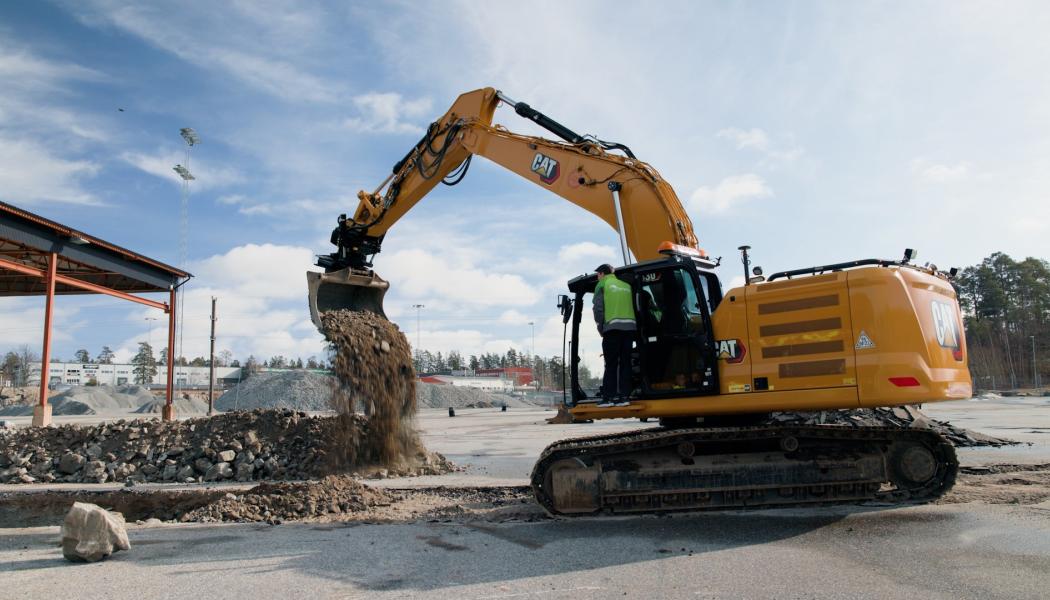Nyligen togs det första spadtaget till terminalen som ska stå klar innan julhandeln 2027. Foto: Bring