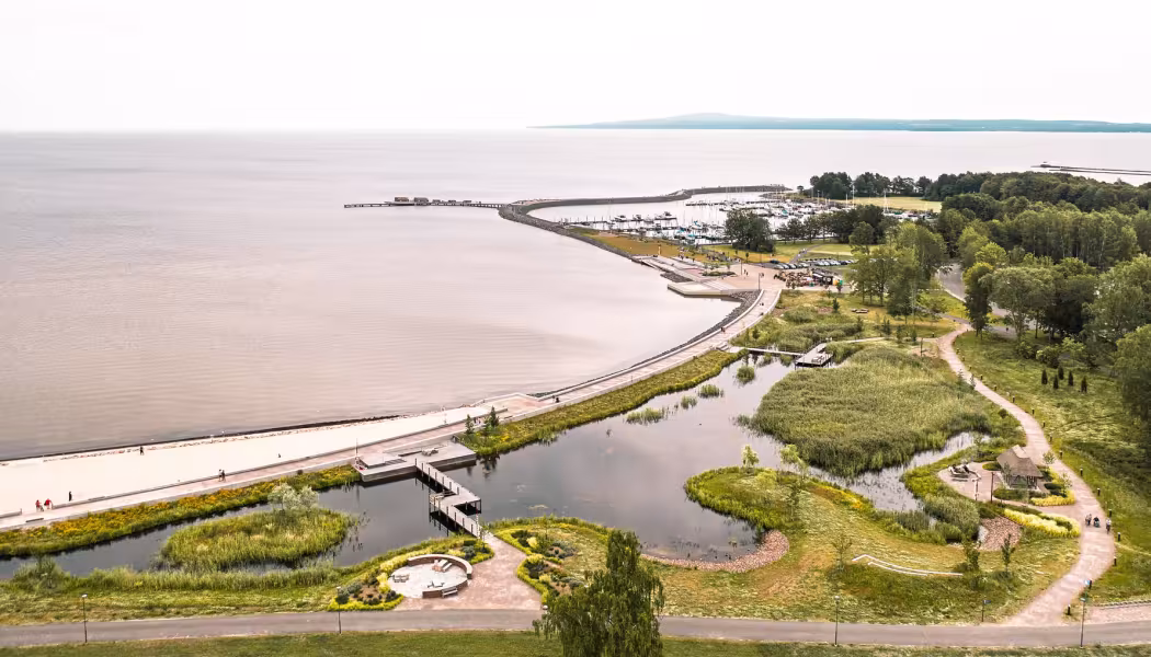 Vy över Framnäs strandpark. Foto: Liljewall