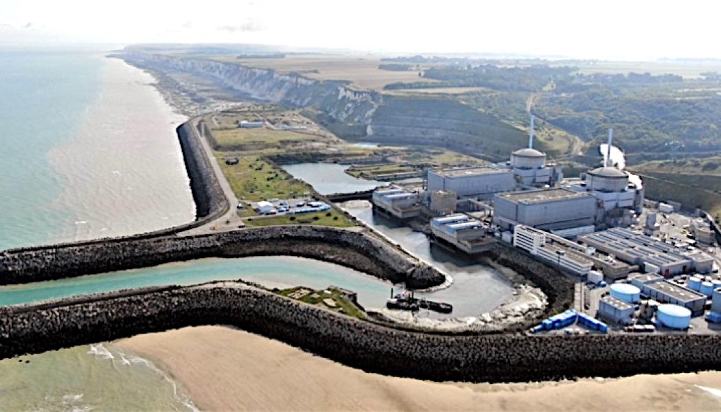 Platsen Penly i Normandie, norra Frankrike, där det första paret av EPR2-reaktorer planeras (Bild: EDF)