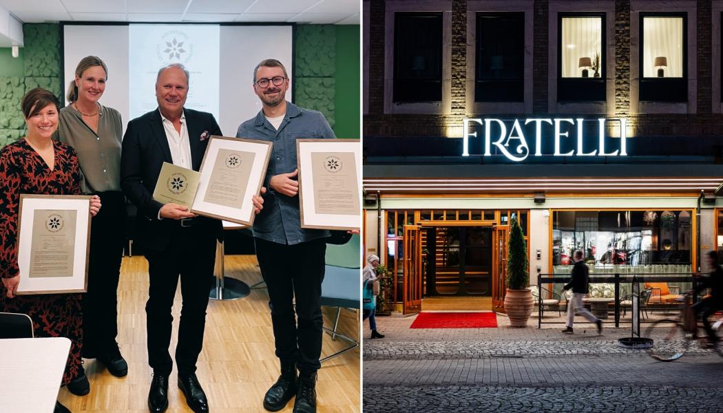  Värmlands Arkitekturpris 2025 till Hotel Fratelli. Pressbild: Krook & Tjäder