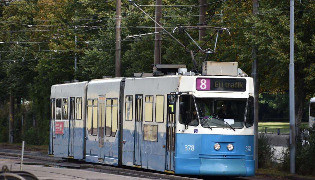 Spårvagn av modell M31. Foto: Göteborgs Spårvägar