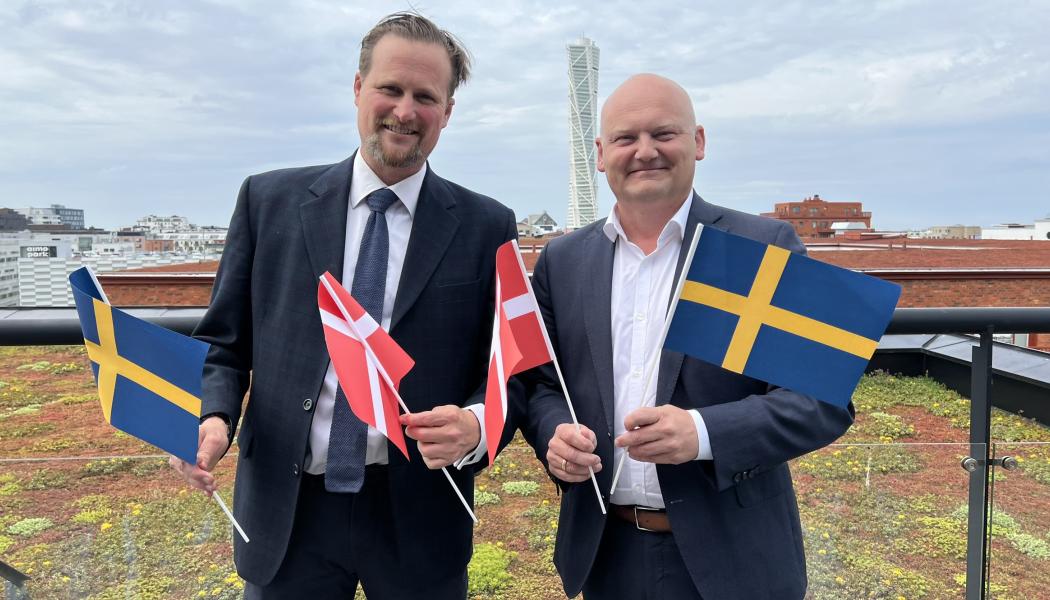 Från vänster; Carl Johan Sonesson, vice ordförande, og Lars Gaardhøj, ordförande, i Greater Copenhagen. Foto: Greater Copenhagen