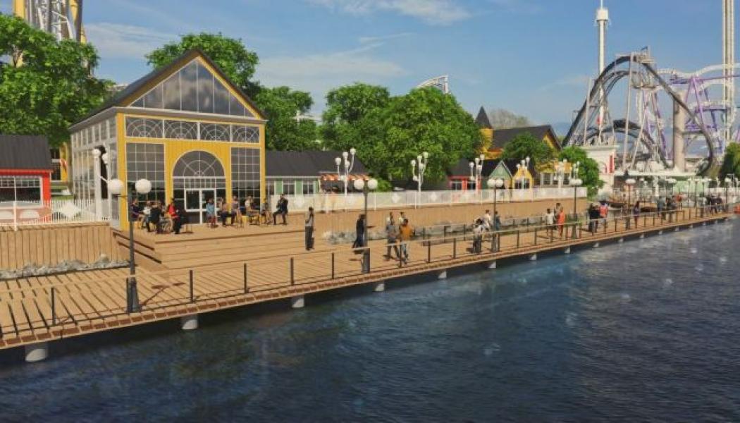 Illustration strandpromenaden. Bild: Gröna Lund