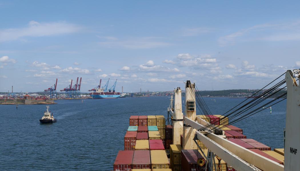 Fartyg anlöper Göteborgs hamn Foto: Sjöfartsverket