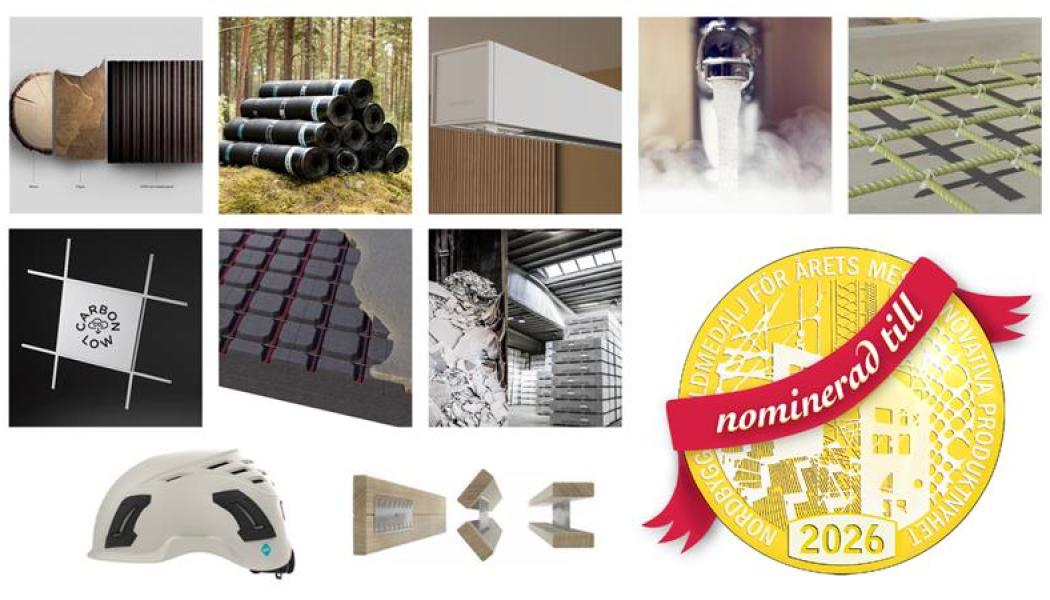 Guldmedaljen nominerade. Pressbild: Svensk Byggtjänst