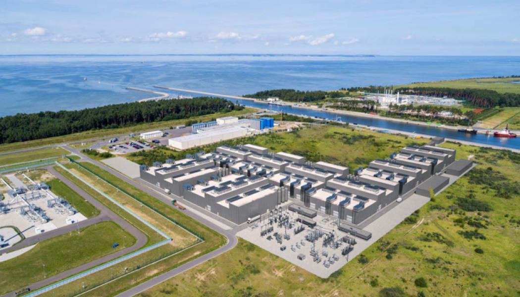 H2APEX förvärvar HH2E Lubminwerk GmbH tillsammans med ett strategiskt viktigt vätgasprojekt på anläggningen i nordtyska Lubmin. Illustration: H2APEX