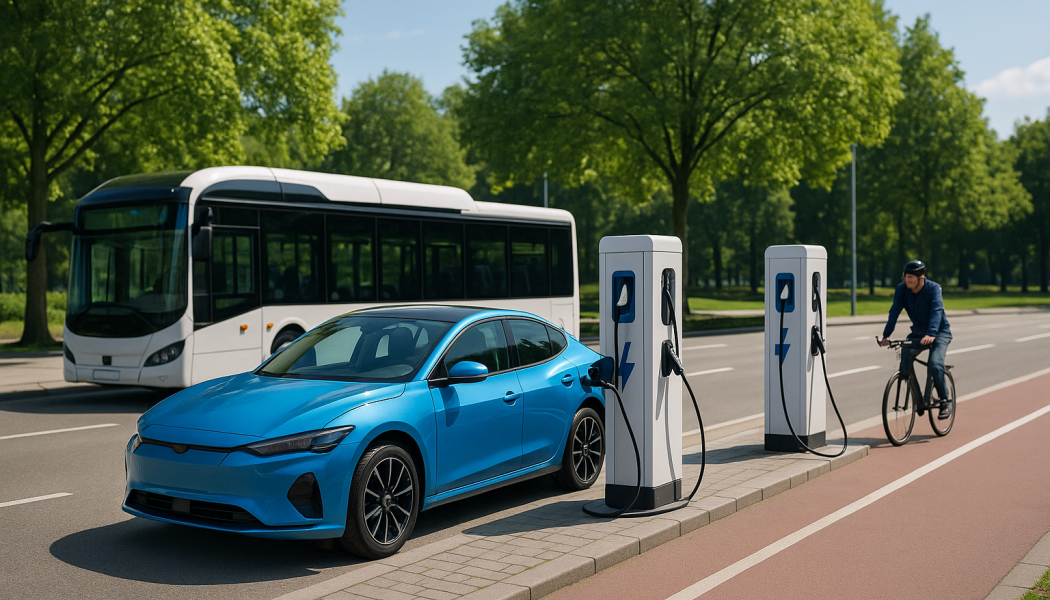 Projekt som elbussar, cykelinfrastruktur och smartare parkering är några exempel på satsningar som stärker hållbar mobilitet. Illustration: AI-genererad bild. Ej ett fotografi.
Upphovsrätt © Conventus– AI-genererat innehåll. Inget av materialet får reproduceras eller användas i andra sammanhang utan skriftligt medgivande.