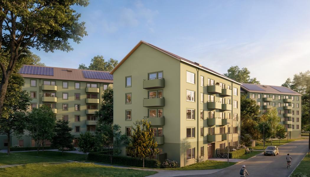 Hässelby Berså i Stockholm. Pressbild: Tornstaden / Realy Bostad