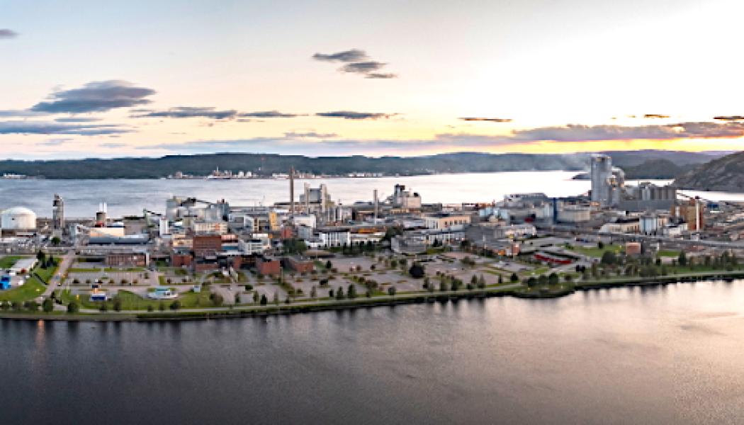 Herøya industripark, där omkring 80 företag, inklusive NEL, är verksamma. Foto: ©Herøya Industripark