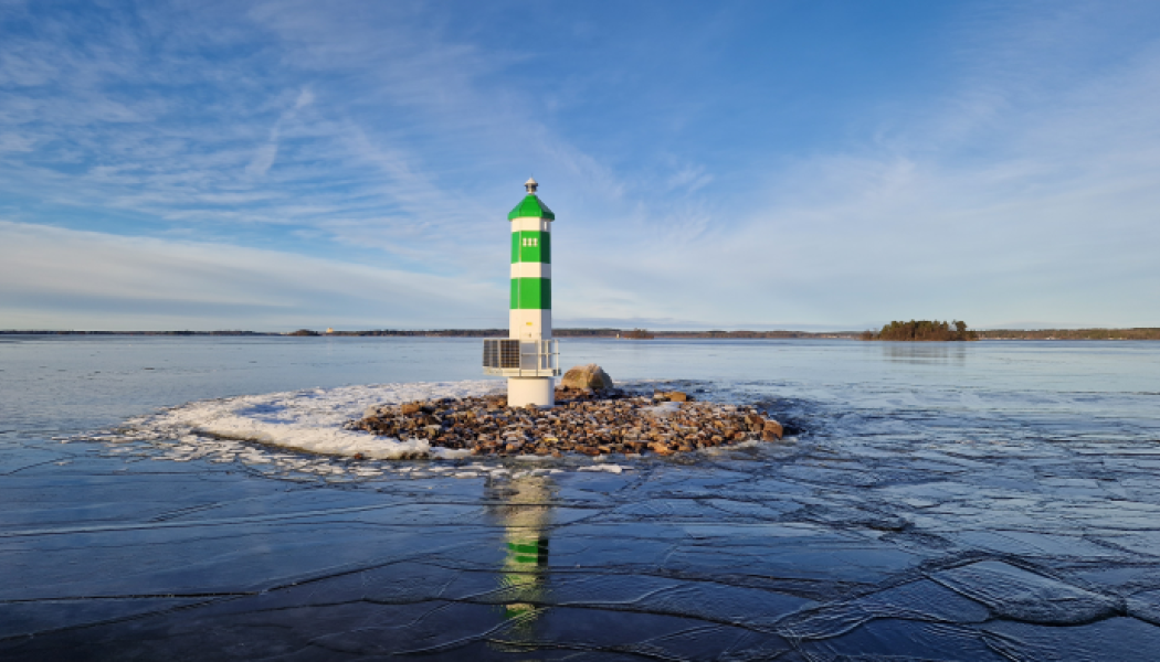 Torpagrund är en de fyrar som förnyats i Mälaren. Fotograf/Källa: Sjöfartsverket