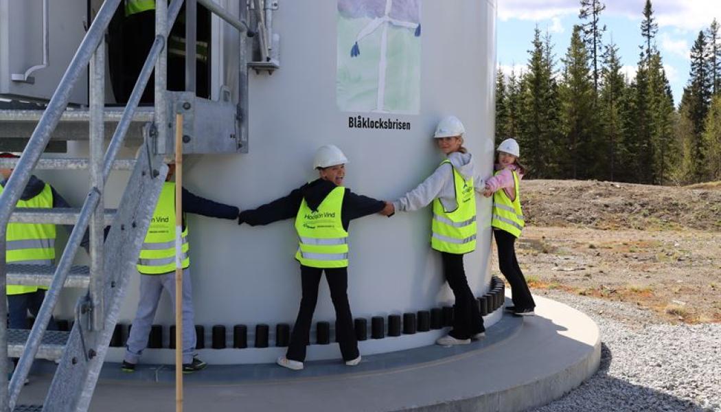  Klass 5 från Grevåkerskolan i Hammerdal. Pressbild: Jämtkraft