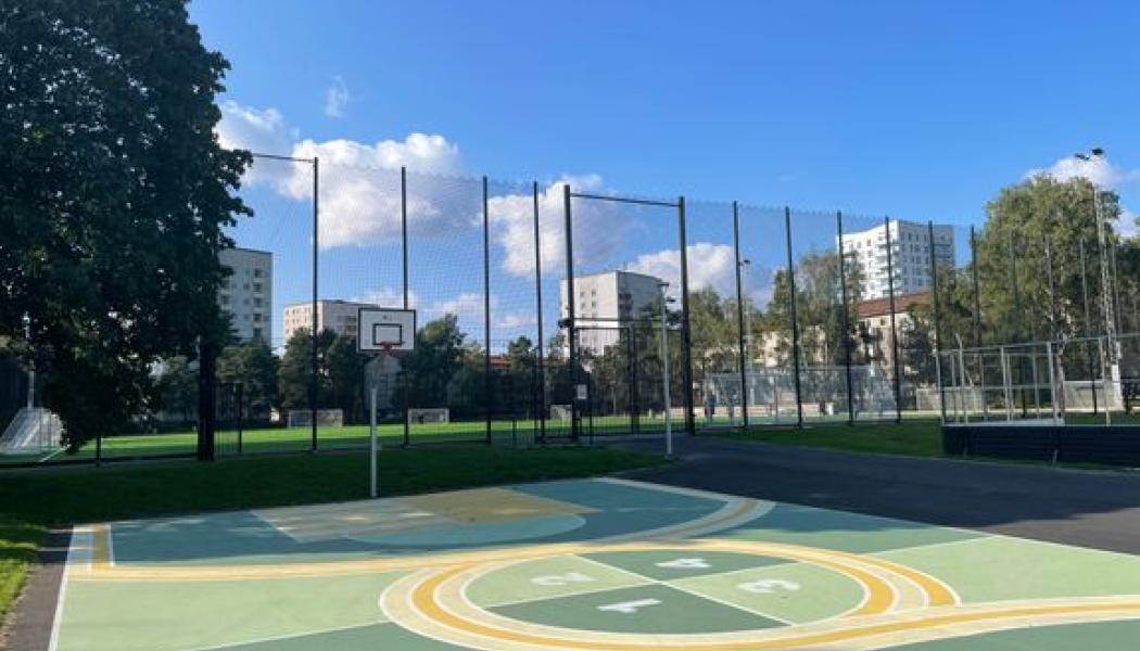 Högdalens bollplan och intilliggande spontanidrottsytor. Foto: Jenny Örlander
