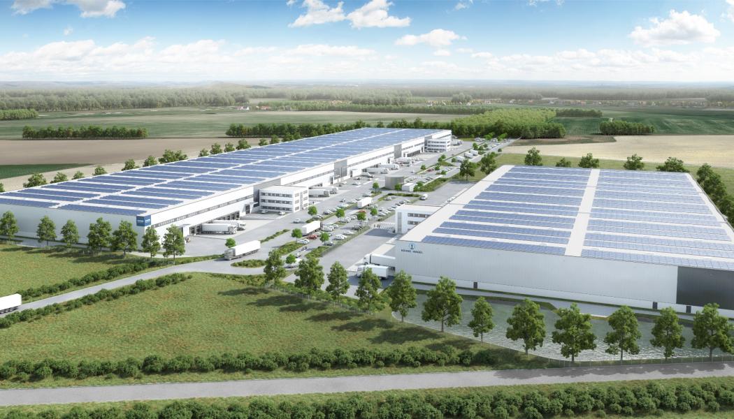 Illustration av logistics centre Oberkrämer. Bild: Garbe Industrial Real Estate