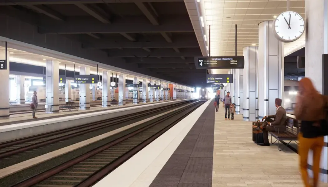 Spår 3 och 4 i Stockholm. Illustration: Trafikverket