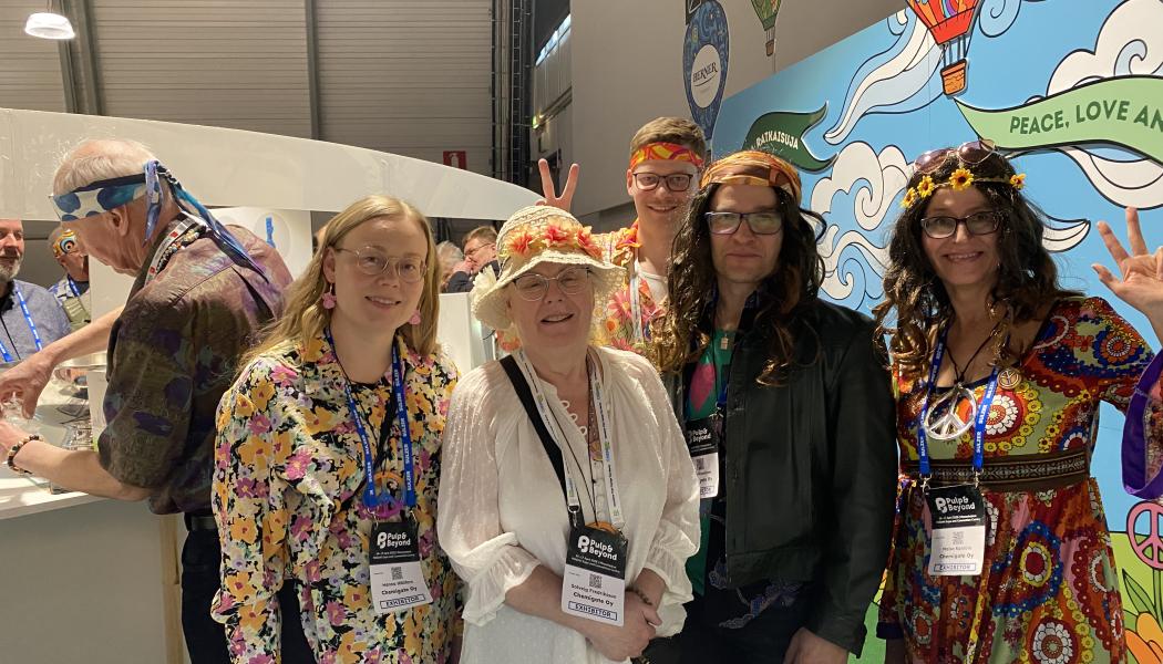 Chemigate Oy’s booth at the Pulp & Beyond 2026 trade fair. Photo: Simon Matthis