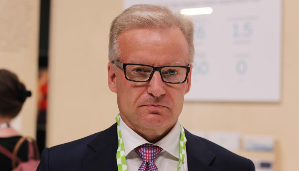 Ismo Nousiainen, CEO of Metsä Fibre. Photo: Simon Matthis 