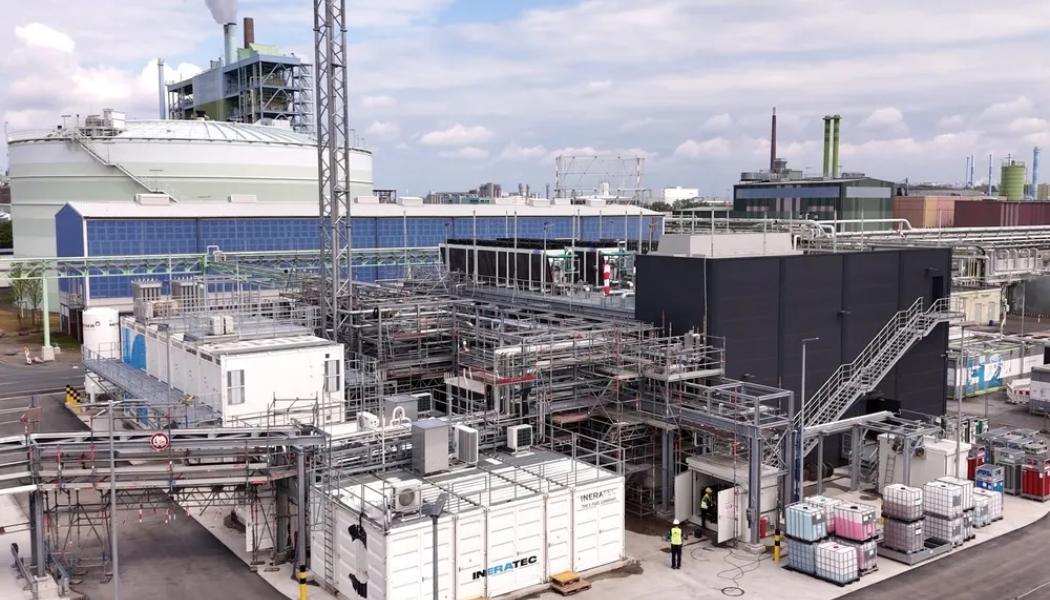 Inaretecs e-bränsleanläggning i Frankfurt am Main. Foto: Inaretec