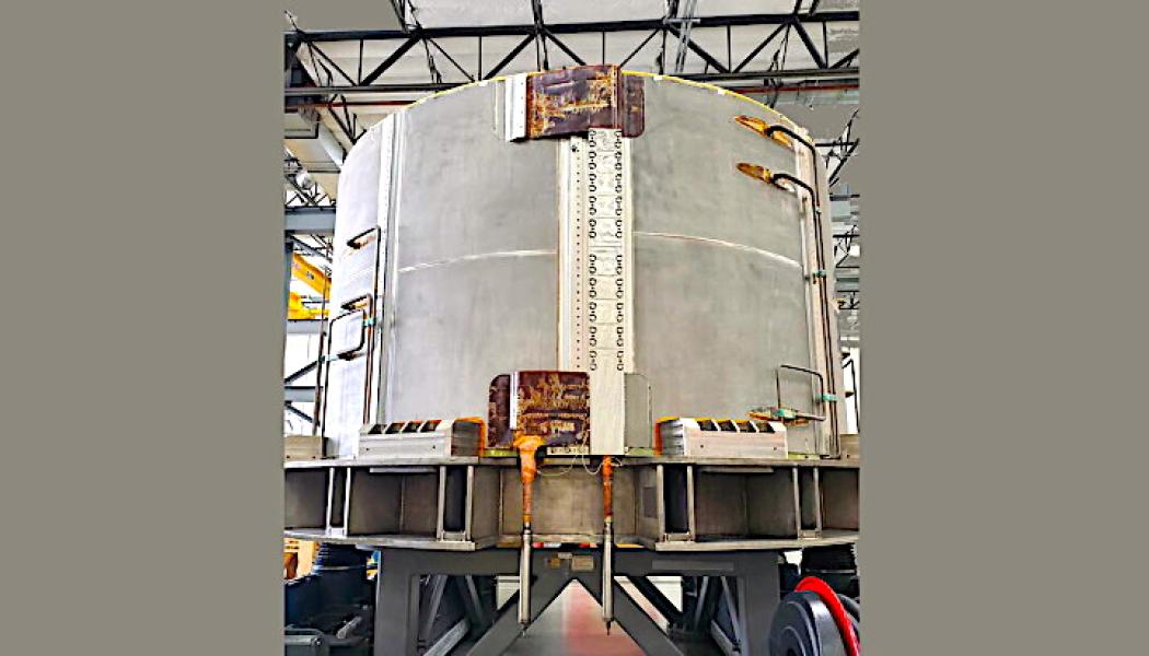 Fyra av dessa moduler har redan levererats och staplats på plats vid ITER:s byggarbetsplats i Cadarache, Frankrike. Den femte modulen är på väg, och den sjätte förväntas levereras inom de kommande månaderna. En sjunde modul tillverkas som reserv. Foto: General Atomics