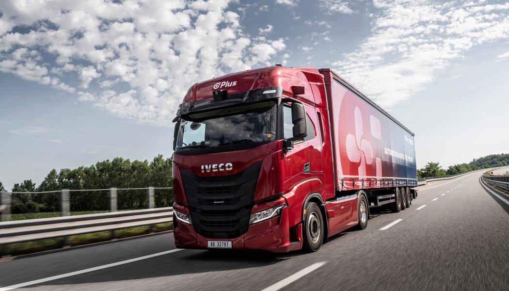 IVECO och Plus går ihop och lanserar ett nytt testprogram för utvecklingen av nästa generations högautomatiserade lastbilar. Foto: IVECO