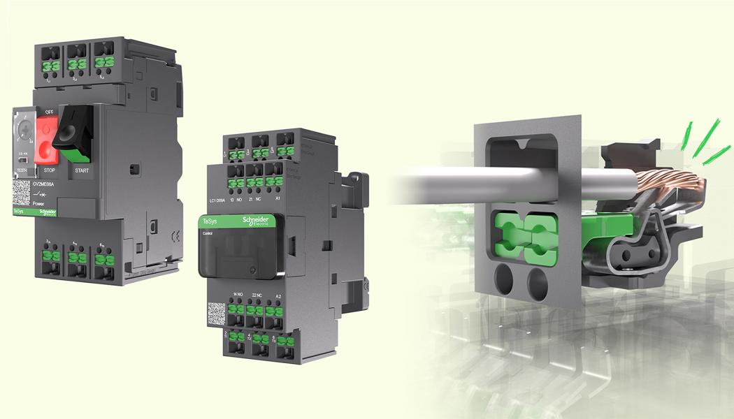Den nya designen för SNAP IN väntas bli en ny standard för motorstartarinstallationer. Foto: Scheider Electric