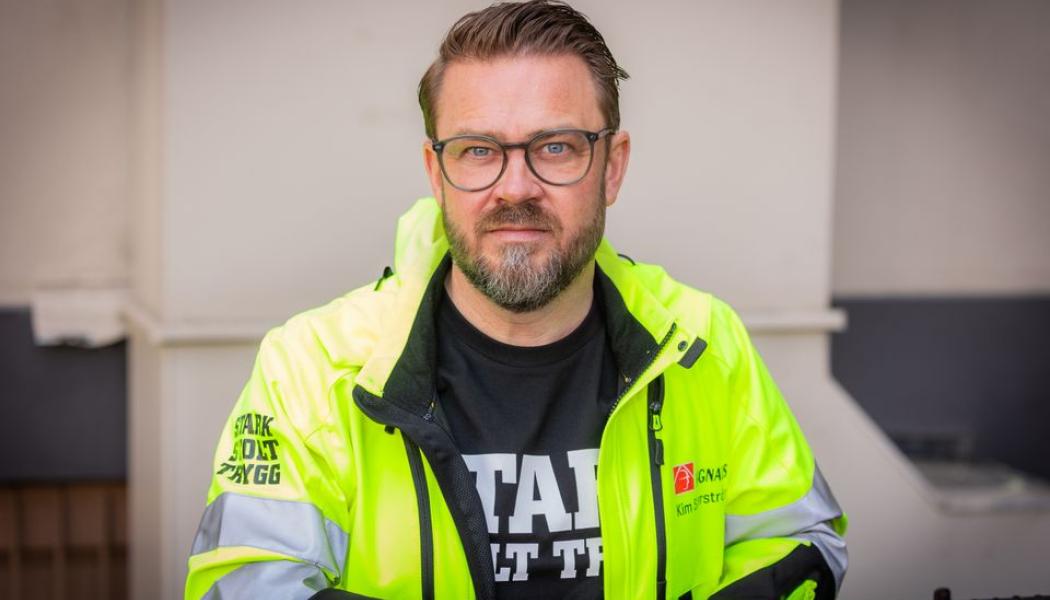 Kim Söderström, Byggnads förbundsordförande. Foto: Terese Perman