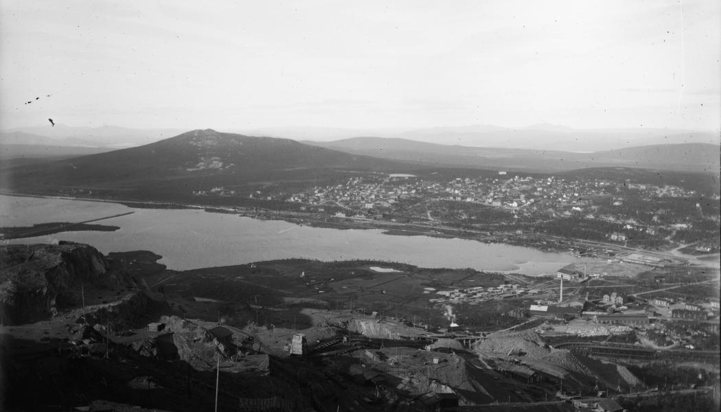 Kiruna år 1909. Foto: Borg Mesch, Kiruna BIldsamling
