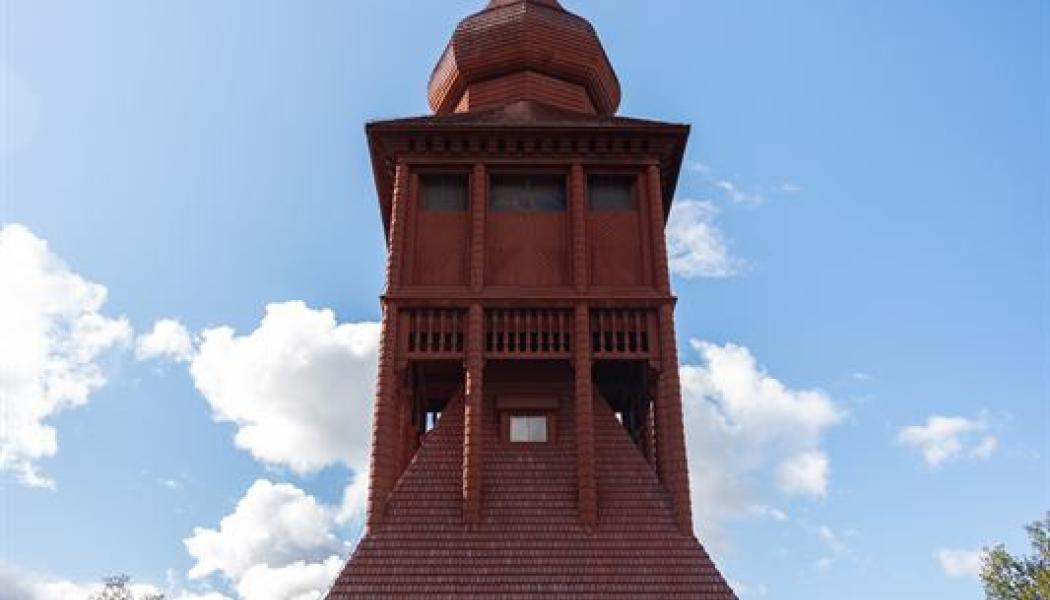    
Kirunakyrkas klocktorn. Foto: Rebecca Lundh/ LKAB