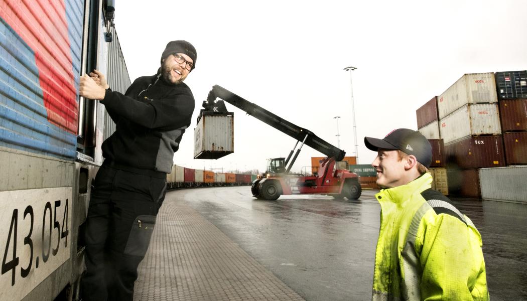 Öppnar ny tåglinje med fem avgångar i veckan mellan Stockholm Norvik Hamn och Eskilstuna Kombiterminal. Foto: Eskilstuna Logistik