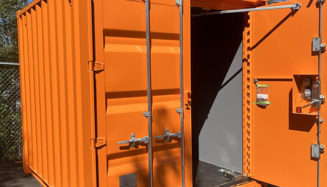 Mobile Strongroom är världens enda certifierade, kassaskåpsklassade container. Foto: Jonas Barle