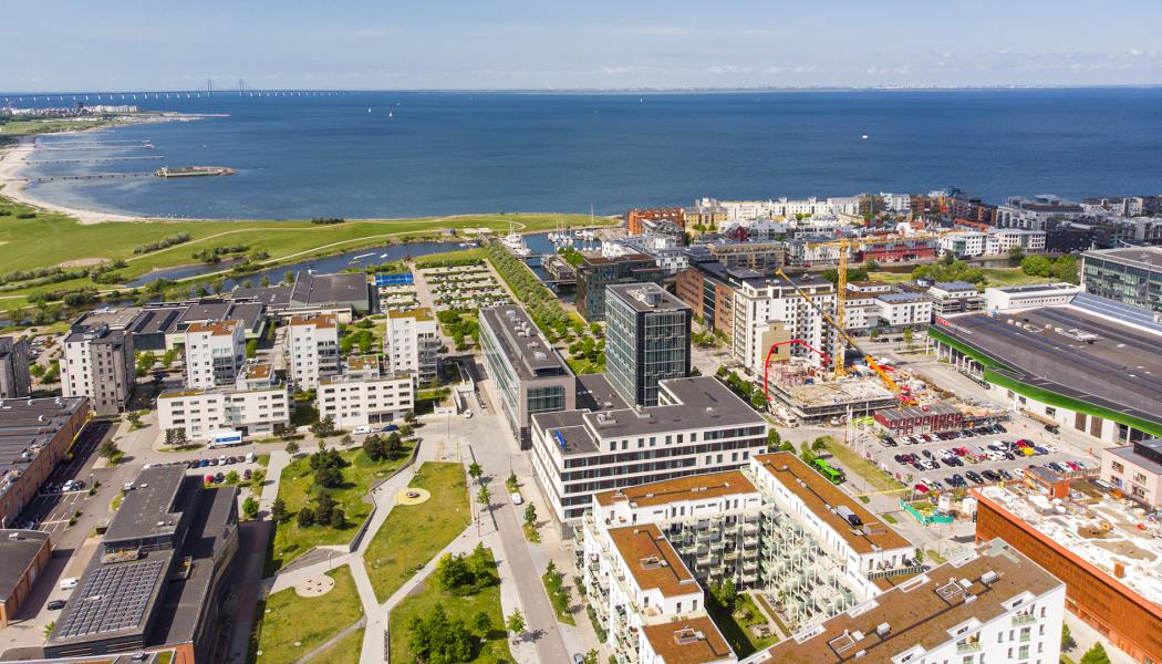 Kvarteret Tampen i Västra Hamnen i Malmö. Pressbild: Riksbyggen