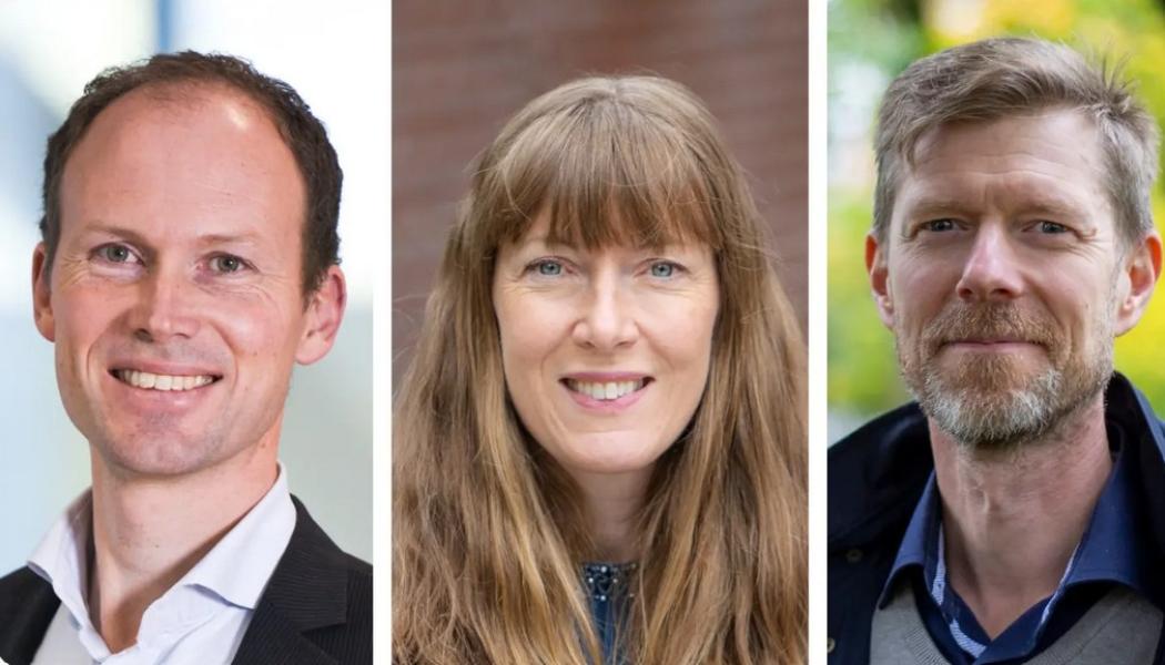Martin Vallstrand, Energiforsk, Jenny Westerberg, Profu, och Erik Lindblom, IVL. Pressbild: Energiforsk