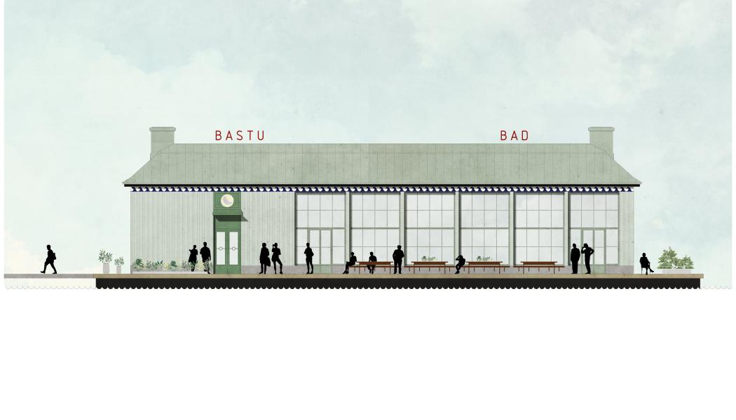 Liljeholmsbadet, skiss Fotograf: Andreas Martin Lööv Arkitekter

