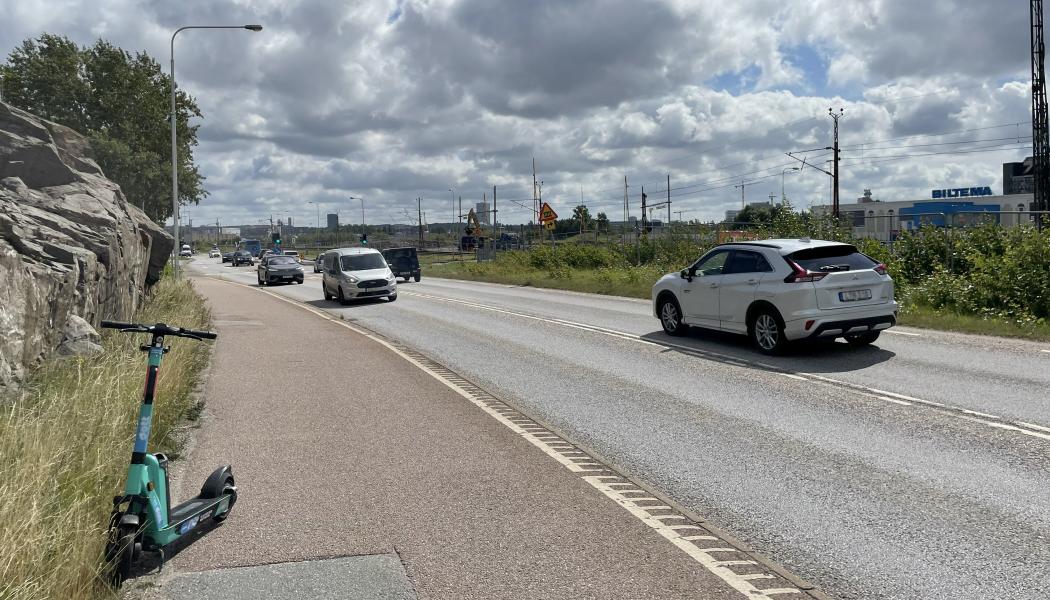 Nu stängs Lillhagsvägen för genomfartstrafik Foto: Trafik Göteborg