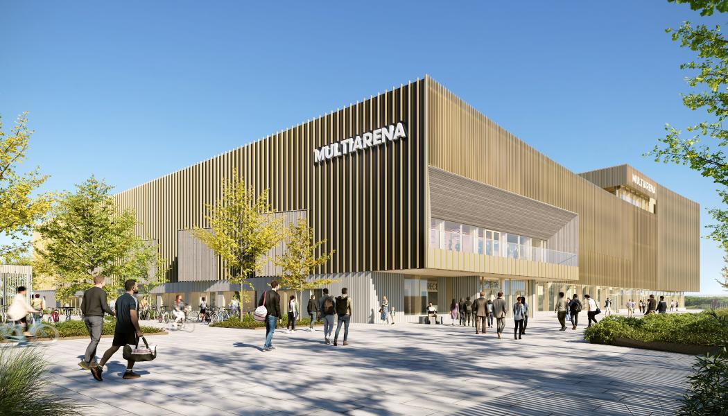 I slutet av 2027 ska arenan stå klar. Illustration: Tengbom arkitektbyrå