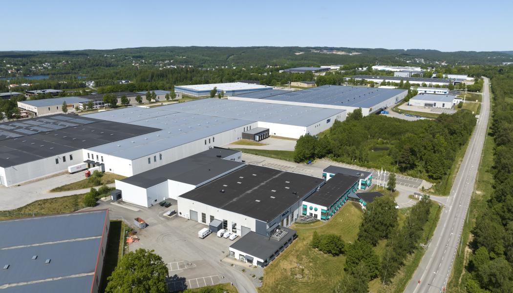 Fastigheten Vindrosen 4 i Borås. Foto: Logistea