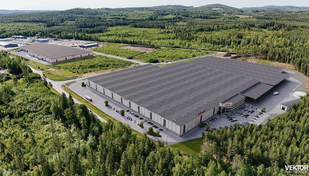 Centret på 103 000 kvadratmeter beräknas stå klart i början av 2027. Bild: Hitachi Energy