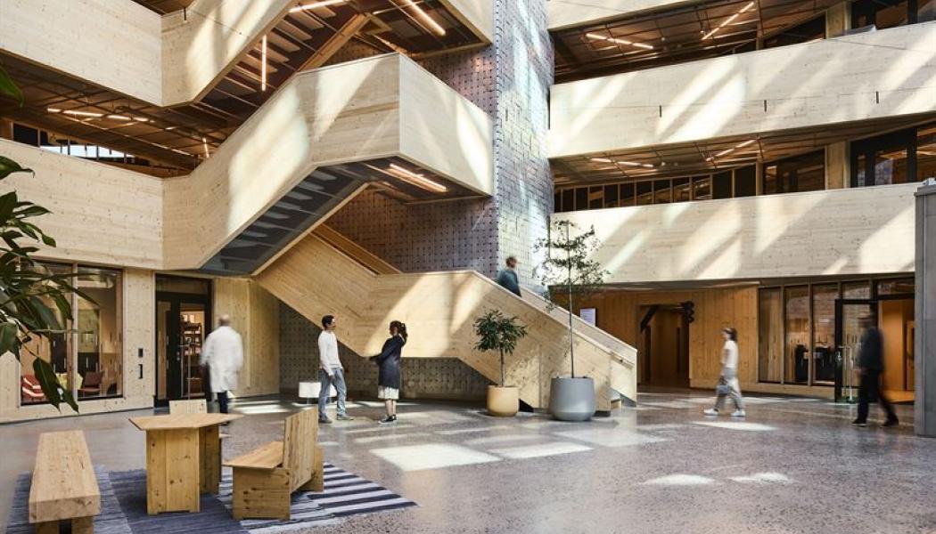 Kontors- och labbhuset Lumi i Uppsala vinner Årets Bygges stora pris. Pressbild: White Arkitekter / Måns Berg