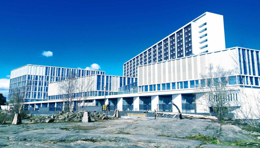 Mejlans sjukhus är ett av de största sjukhusen inom Helsingforsregionen. Foto: Wikipedia Common. Kredit: Paasikivi 
