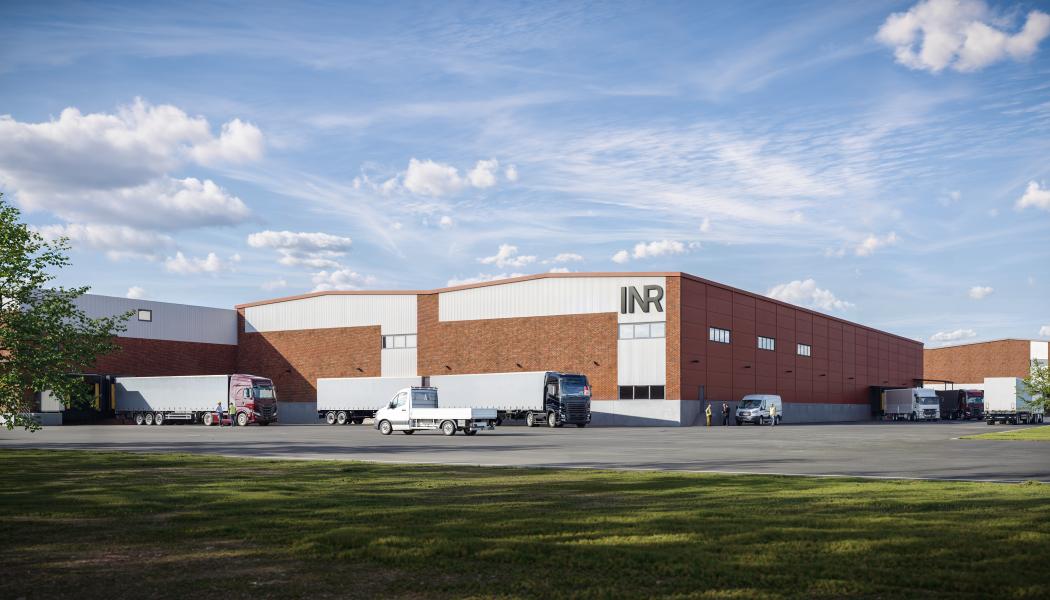 Kärnan i satsningen är en ny byggnad på cirka 4 500 kvadratmeter som ersätter ett tidigare kallager. Foto: INR