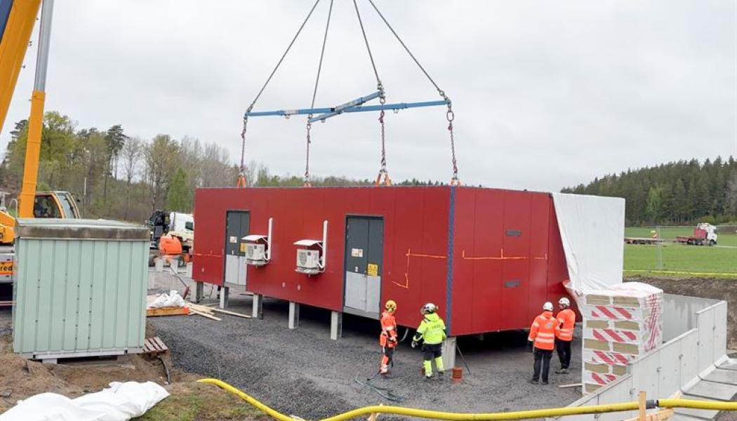    
Vattenfalls modulstation. Pressbild: Vattenfall Eldistribution