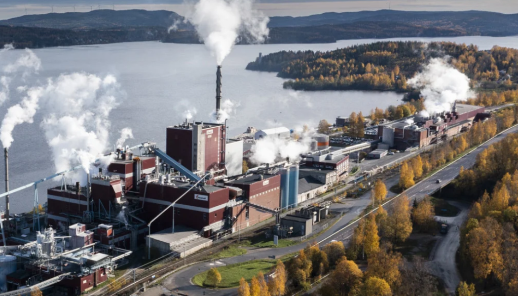 Mondis produktionsanläggning i Dynäs utanför Kramfors. Foto: Mondi

