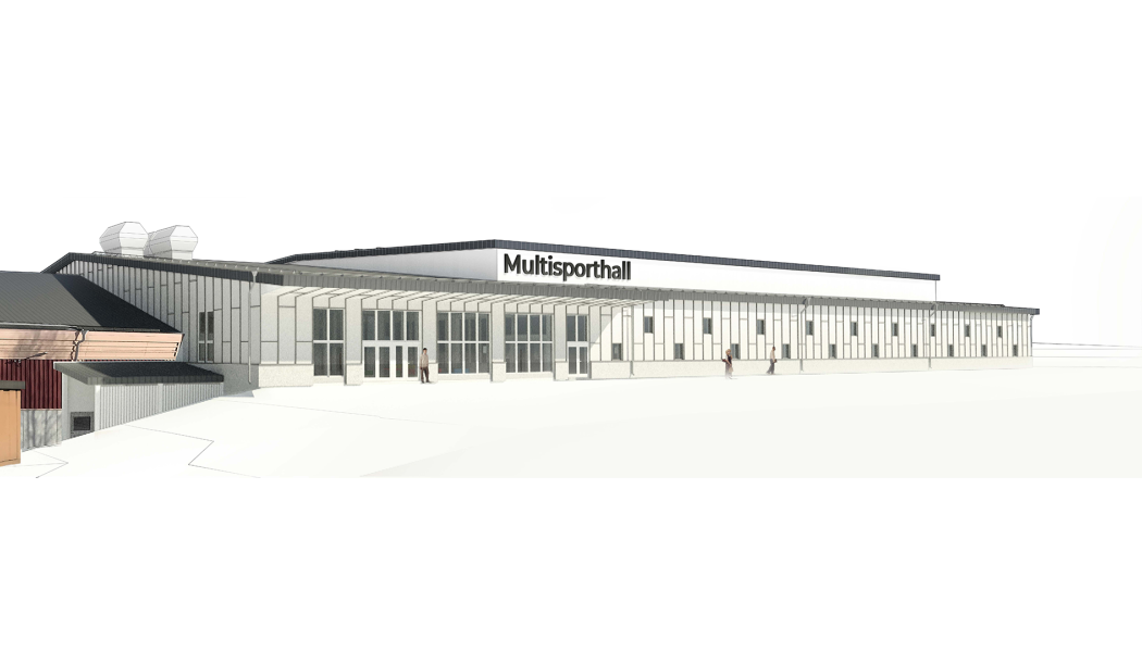 Den ny multisportshallen i Örnsköldsvik Bild: Wästbygg