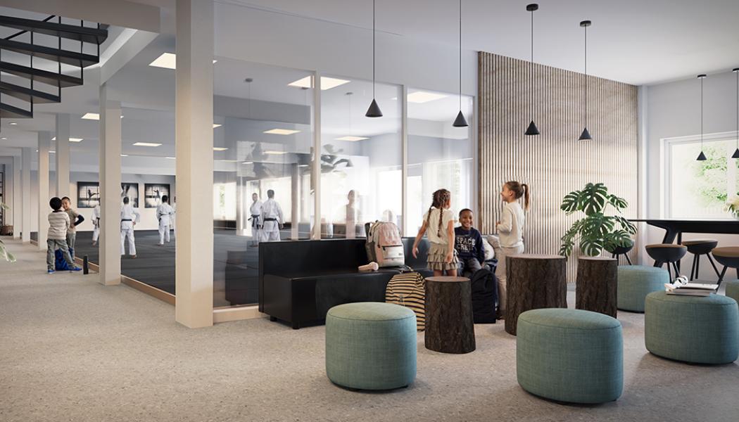 Visionsbild av Gårdstens kampsportcenter. Bild: Göteborgs Stad