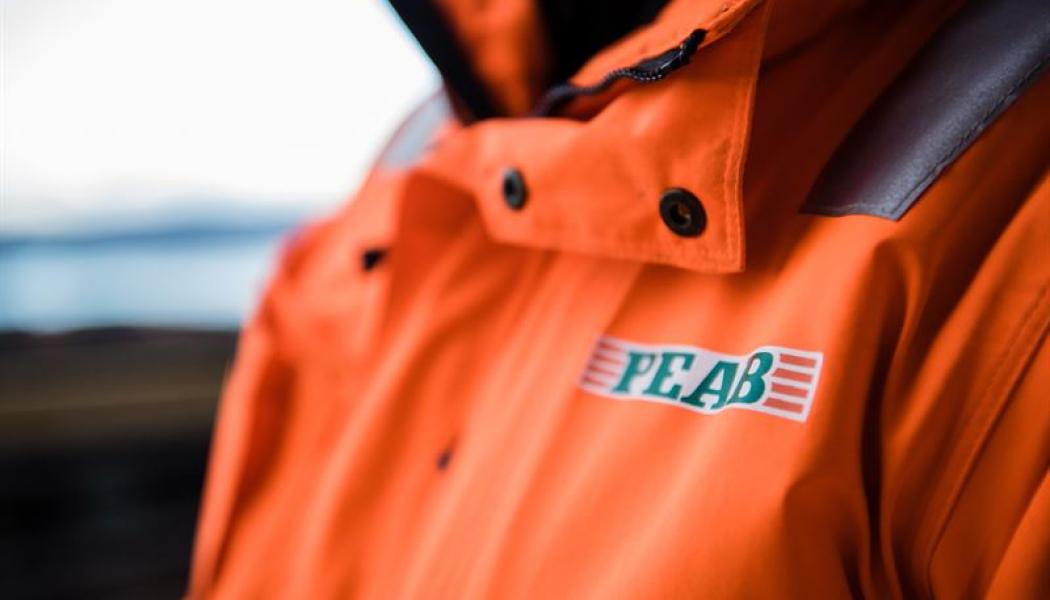 Peab jacka, närbild: Pressbild: Peab
