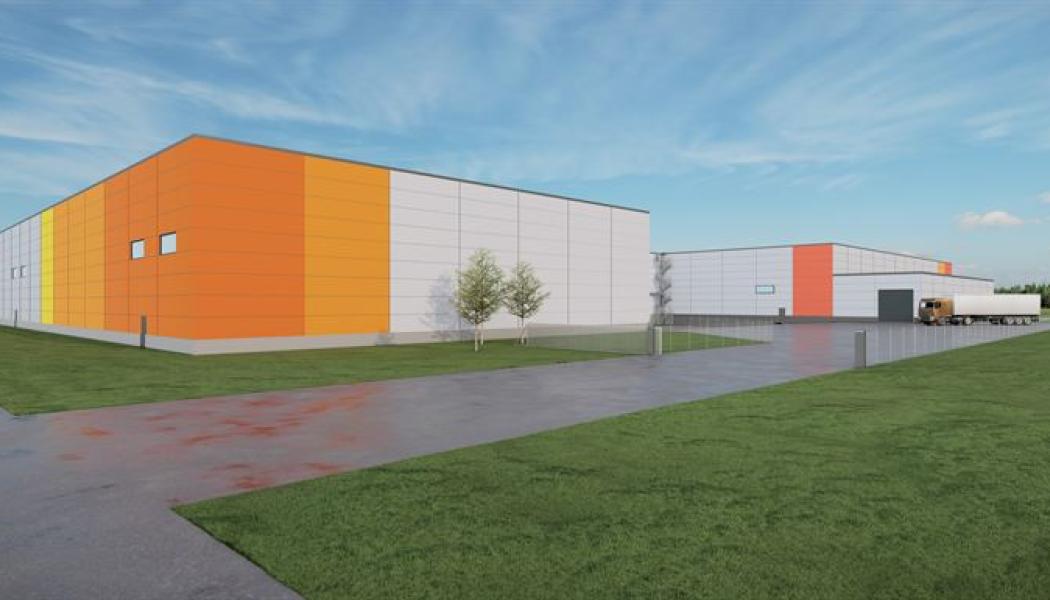    
DS Smith tillbyggnad. Pressbild: Nivika Fastigheter AB