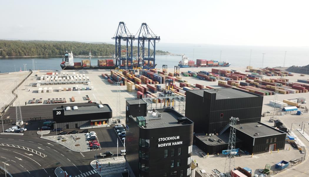 Rotationen för den nya tjänsten är Rotterdam-Stockholm-Hull-Rotterdam. Foto: Hutchison Ports 
