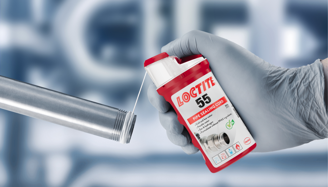 VVS-produkten Loctite 55 får PFAS-fri formulering. Foto: Henkel