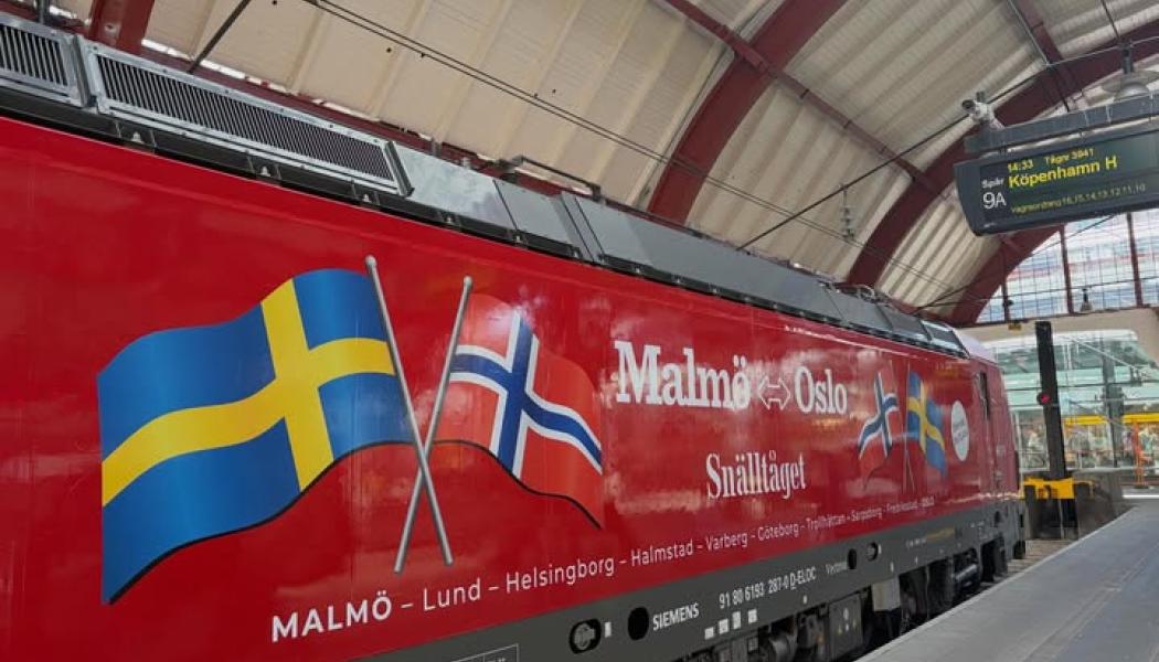 Snälltåget på Malmö Central Foto: Snälltåget