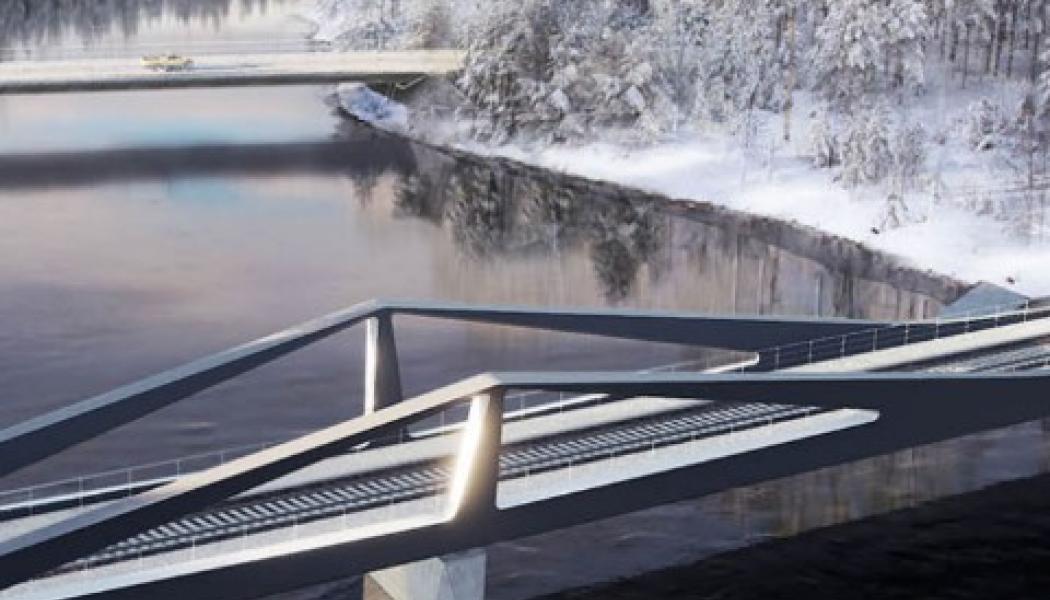 Entreprenör är klar och nu sker förberedelserna inför byggstart av den nya bron. Bild: Trafikverket