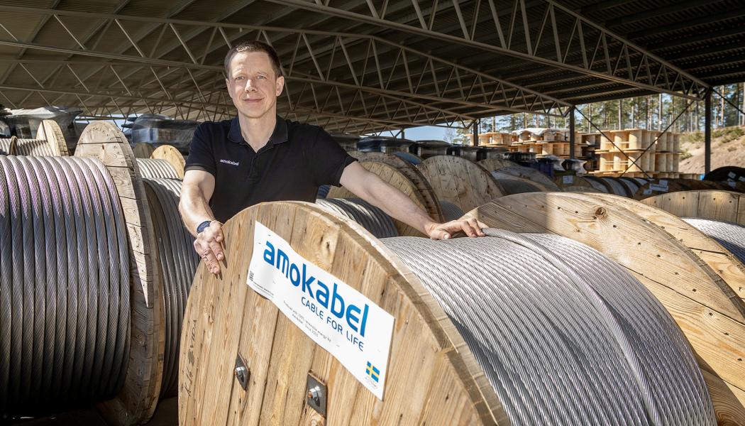  Peter Eriksson, vd för Amo Kraftkabel AB. Pressbild: Amokabel